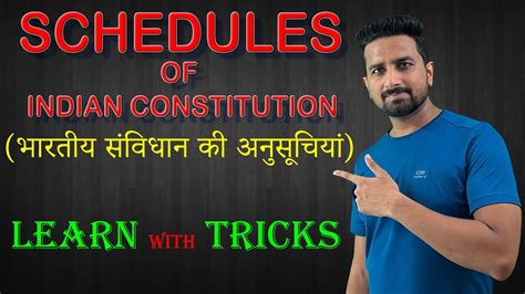 Trick To Learn Schedules Of Indian Constitution In Detail Indian