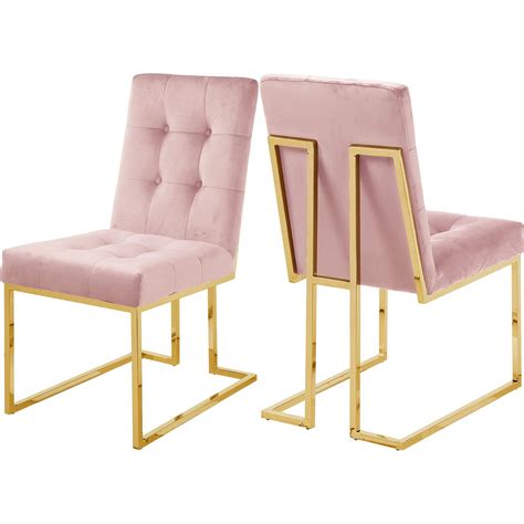 Elevate Your Dining Experience With This Pierre Pink Velvet Dining