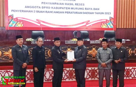 Dprd Murung Raya Gelar Paripurna Ke Masa Sidang Lll Tahun Radar X