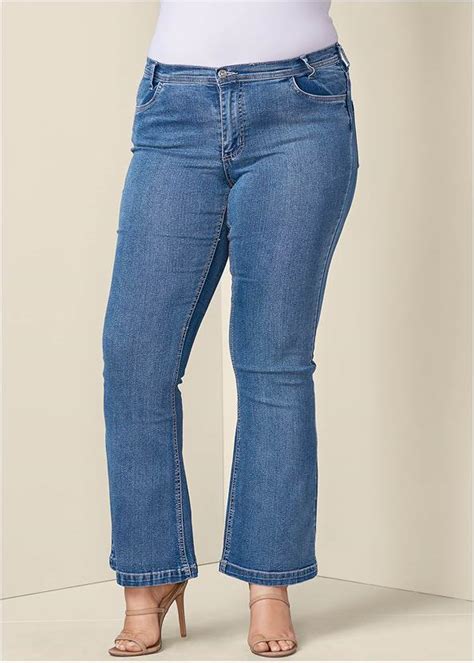 Halle Bootcut Jeans In Medium Wash Plus Denim Venus