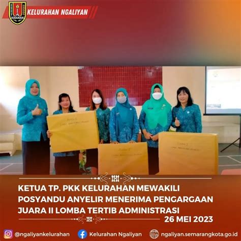 Juara Ii Lomba Tertib Administrasi Tingkat Kecamatan Ngaliyan Berita