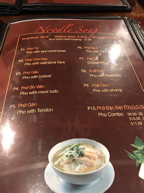 Menu At Pho King Midtown Restaurant Atlanta