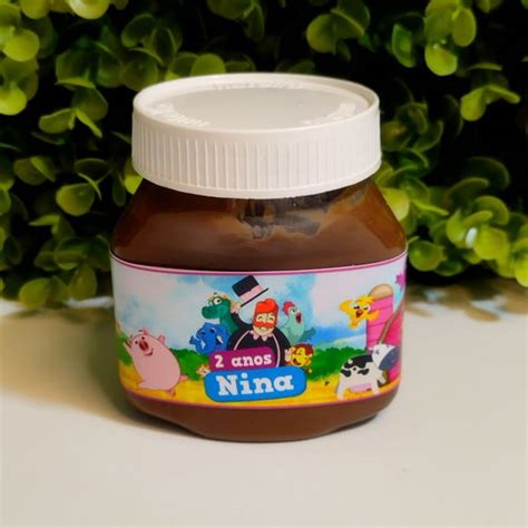 Rótulo para Nutella 140g pequena Mundo Bita Elo7