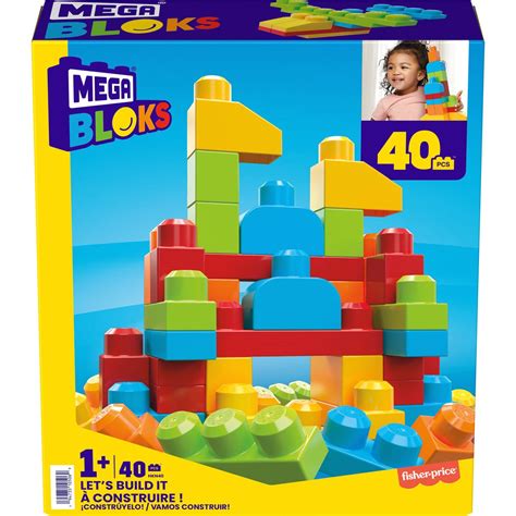 Mega Bloks Lets Build It 40 Piece Set Entertainment Earth