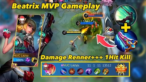 Beatrix Gold Lane Mvp Gameplay Build Sniper 1hit Kill Beatrix 11