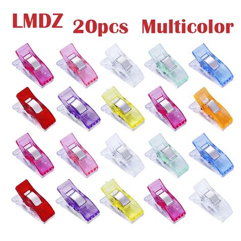 LMDZ 20PCs Sewing Clips Plastic Clips Quilting Crafting Crocheting