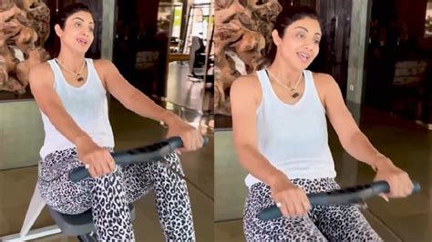 Shilpa Shetty Shares Funny Workout At Her Home Gym Youtube