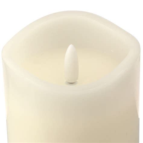 Stonebriar 6 Pack Real Wax 3x6 Flameless Led Pillar Candles