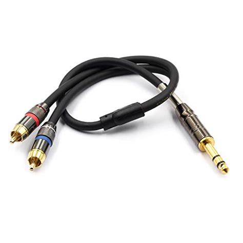 Tisino To Rca Cable Quarter Inch Trs To Rca Audio Cable Mm