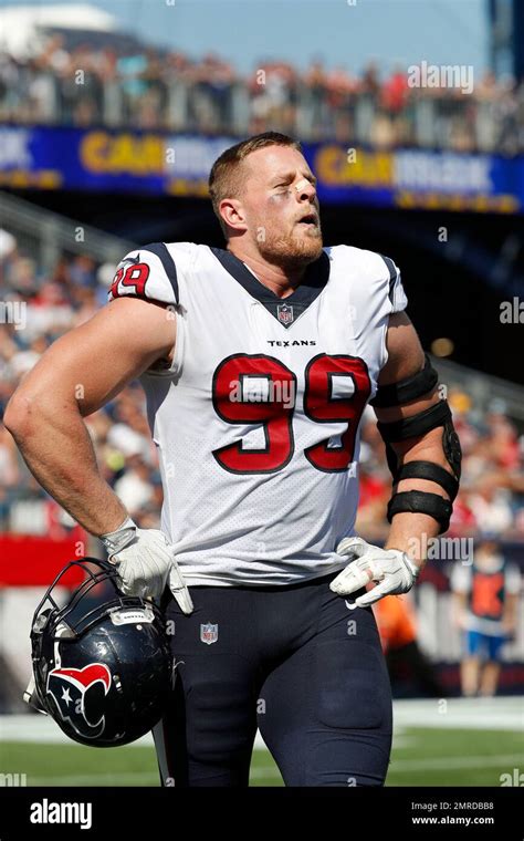 Houston Texans Defensive End Jj Watt During An Nfl Football Game Against The New England