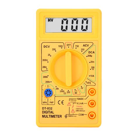 DT832 Digital Multimeter With Buzzer Voltage Ampere Ohm Meter Test