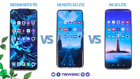 Xiaomi Mi 10 Lite Vs Mi Note 10 Lite Vs Redmi Note 9S Snapdragon 765