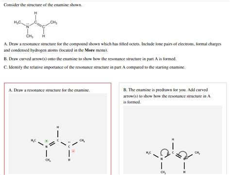 Solved Consider the structure of the enamine shown. H Н.С. | Chegg.com