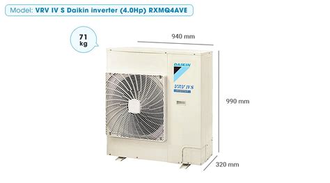 Dàn nóng VRV IV S Daikin inverter 4 0Hp RXMQ4AVE FreeShip SG