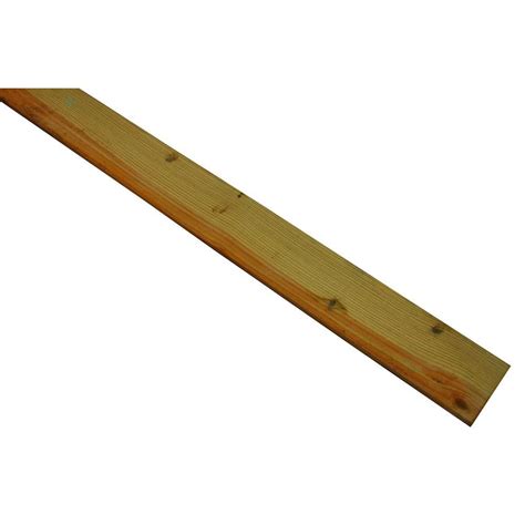 Weathershield 1 In X 2 In X 8 Ft Pressure Treated Board 315412 The