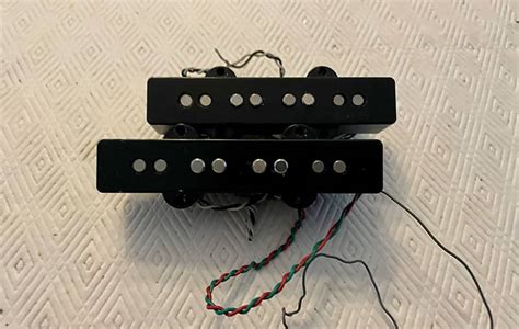 Dimarzio Dp249 Black Area J Jazz Bass Neck Bridge Set Split Reverb