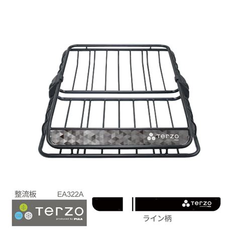 楽天市場Terzo テルッツォ by PIAA バスケットラックラック用 オプション 1個入 カーゴネット ブラック レギュラー