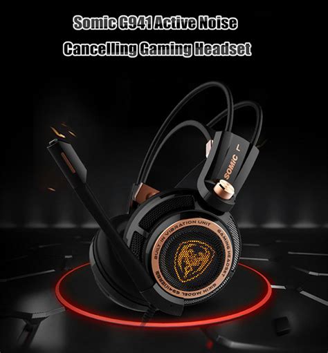 SOMIC G941 Virtual 7 1 Surround Sound Gaming Headset With Mic For PC