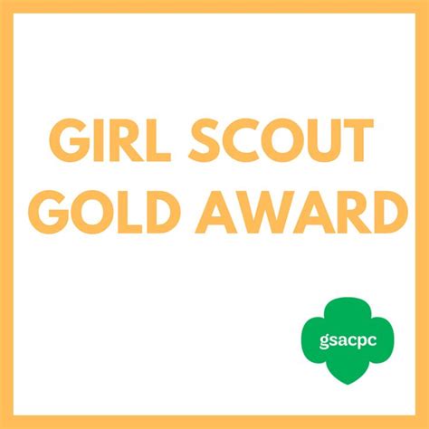 Highest Awards Girl Scouts Girl Scout Gold Award Girl Scouts Awards