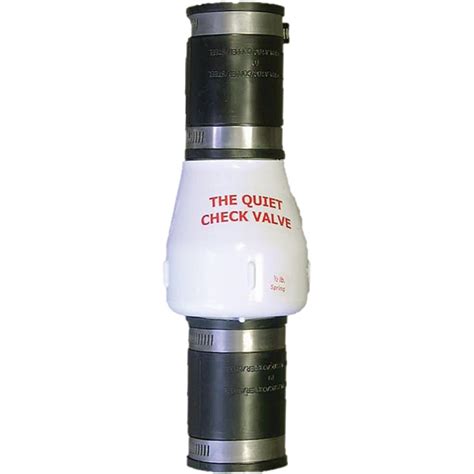 Campbell 1 12 In White Pvc Spring Loaded Quiet Check Valve Wtwo