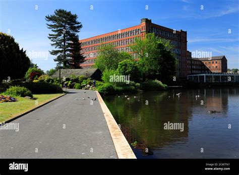 Spring View Of The River Gardens River Derwent Belper Town Amber