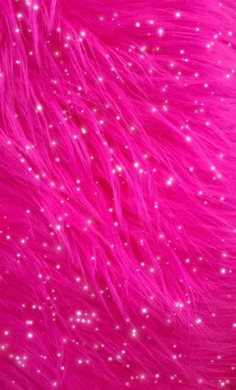 Bright Pink Feathers With White Sparkles On Them