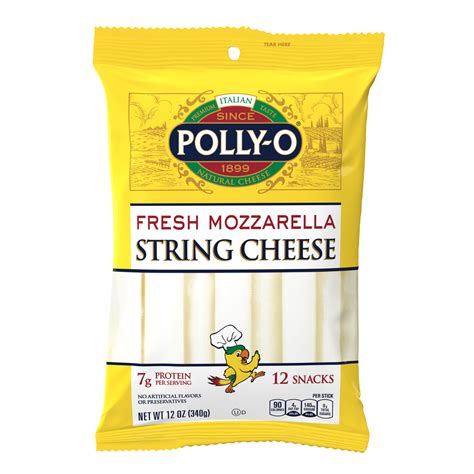 Fresh Mozzarella String Cheese D Oz Bag Polly O