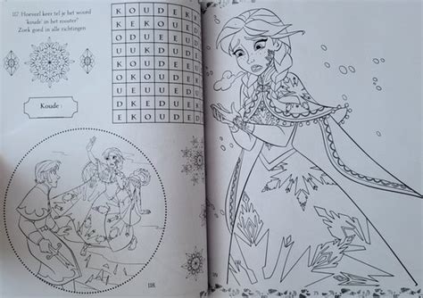 Disney Frozen Pagina S Kleurboek En Spelletjesboek Elza Anna Olaf