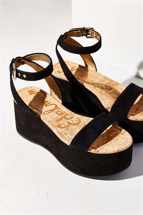 Lyst Sam Edelman Henley Platform Sandal In Black