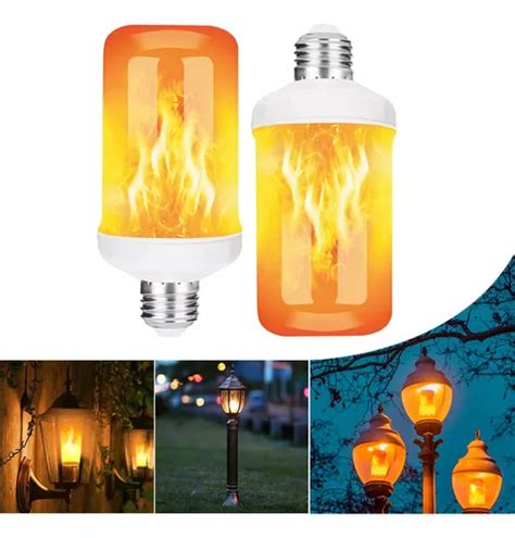 Lampada Led Efeito Chama Fogo Tocha Frete Gratis Flame Lig Mercadolivre