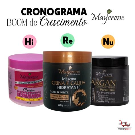 Cronograma Boom De Crescimento X G Maycrene Crina E Cauda