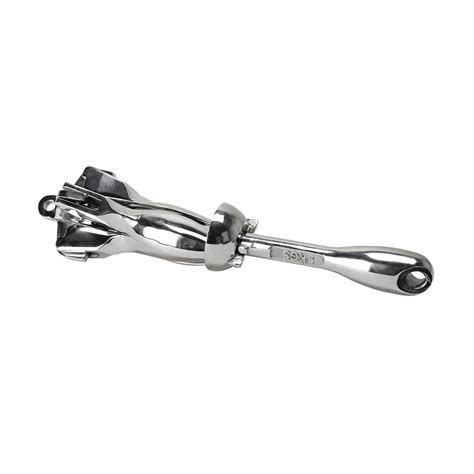 Âncora Poita Dobrável 5 Kg Aço Inox Grapnel Barco Bote Lanch Tiburon