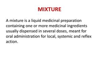 Preparation Of Purgative Mixture Magnesium Sulphate Ppt