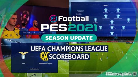 Pes 2021 New Uefa Champions League Scoreboard By Spursfan18 Youtube