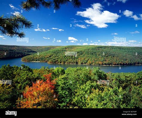 Autumn View From Rimrock Overlook Allegheny Reservoir Allegheny