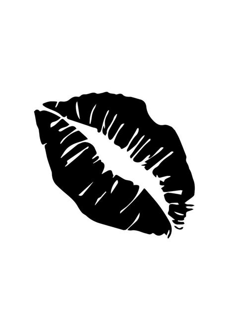 Printable Lips Stencil | Lipstutorial.org