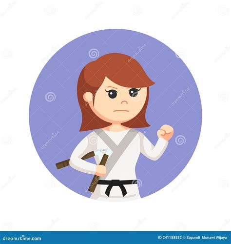 Karate Stick Figure Set Vector Illustration 13865272