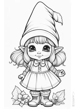 Christmas Elves Coloring Pages | Christmas Elves Coloring Sheet : Vol 5