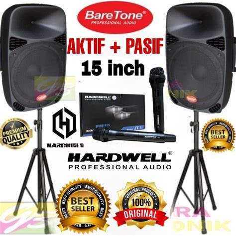 Jual Paket Speaker Aktif Pasif Baretone 15 Inch Original Sound System