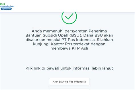 Kapan Cair Bsu Bpjs Ketenagakerjaan Pakai Ktp Dan Kk Cara Cek