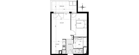 Plan Appartement T2 De 42 73 M² Neuf Résidence « Domaine Jade à