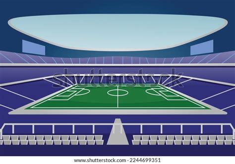 Soccer Stadiums Buildings Stadium Line Drawing Stock Vector (Royalty ...