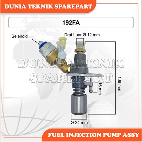 Jual 192FA FIP FUEL INJECTION PUMP ASSY SELENOID BOSCH PUMP