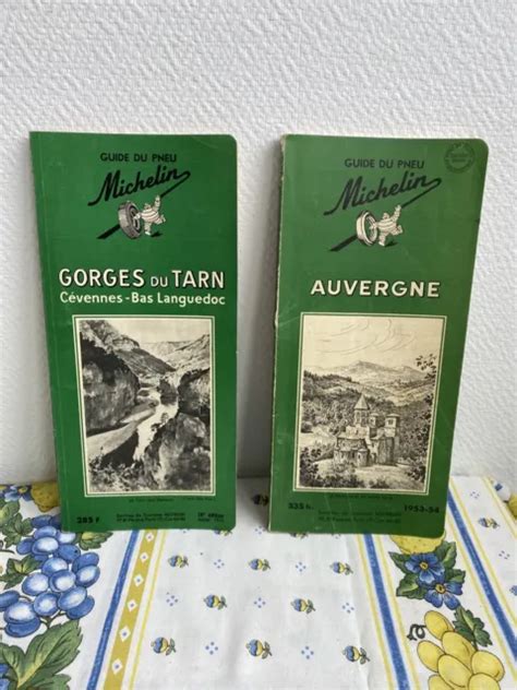 Anciennes Cartes Guide Michelin Vert Gorges Du Tarn Et Auvergne Annee