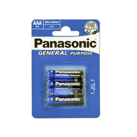 Panasonic AAA Micro R03 Zink Kohle Batterie 40er Verpackung