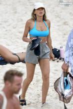 Nadia Bartel Sexy Shows Off Her Hot Figure Wearing A Hot Blue Bikini At