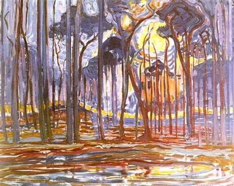 Piet Mondrian Woods Near Oele História Da Arte Ismos Da Modernidade