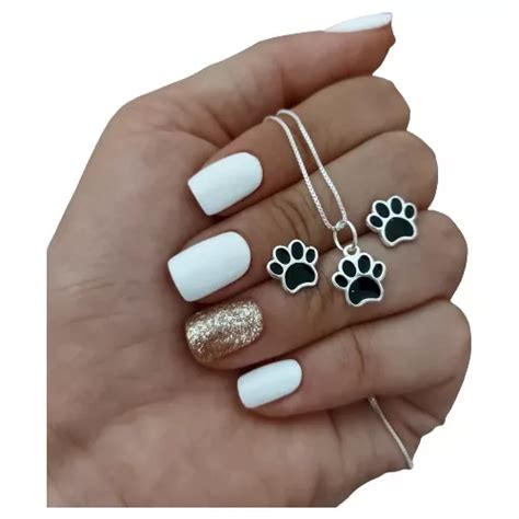 Dije Huella De Perro Huellita Con Cadena Plata 925 Envío gratis