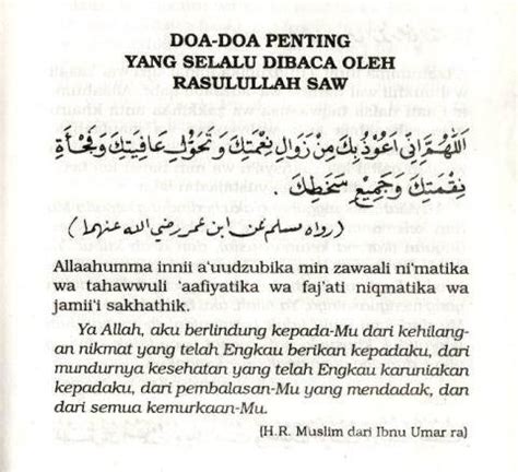 Doa Penting Yang Selalu Dibaca Rasulullah