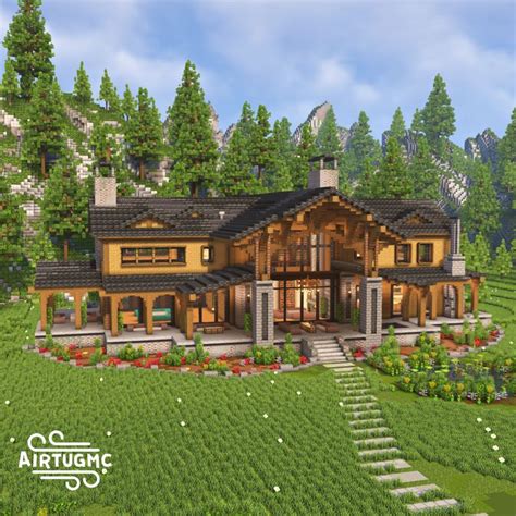 Airtugmc Patreon Minecraft Mansion Minecraft House Plans